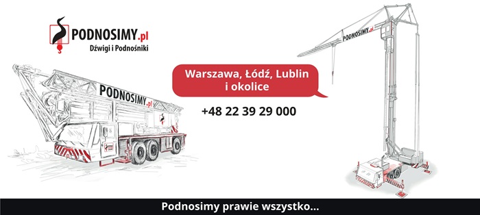 wynajem dźwigów Warszawa
